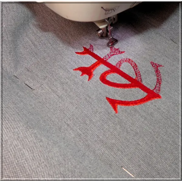 Croix de camargue : fichier broderie machine