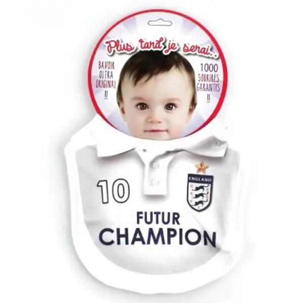 Bavoir Football "Futur Champion" - Angleterre
