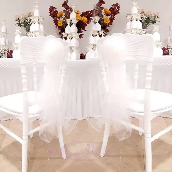 10 Noeuds de chaise en fleur Ivoire