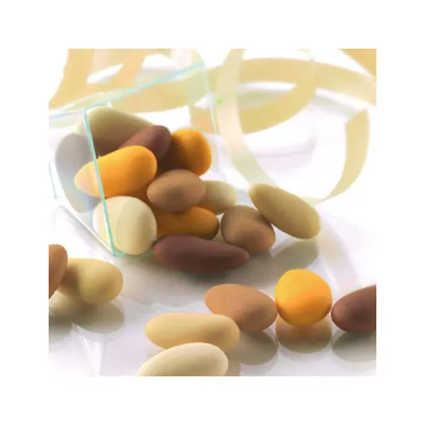 Assortiment dragées amandes marron et beige 1kg