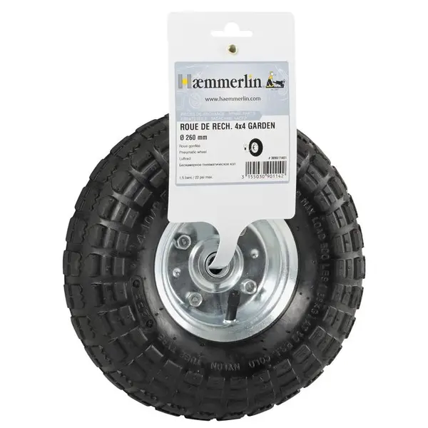 Roue gonflée PF 27 diamètre 270mm pour brouette