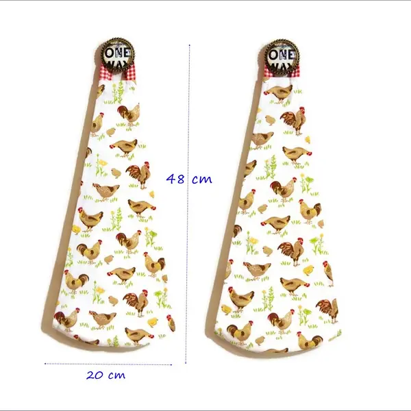 Range plateau mural pour plateau rond, motifs jolies poules