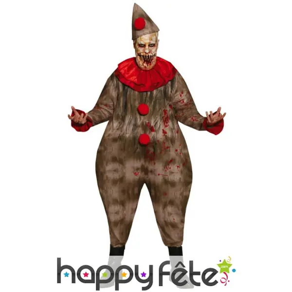 Déguisement rembourré de clown tueur