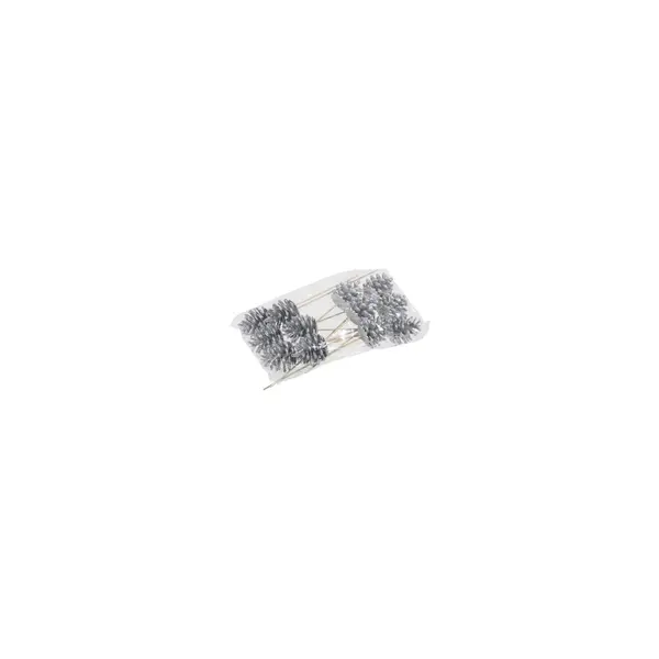 12 Pommes de pin argent sur stick