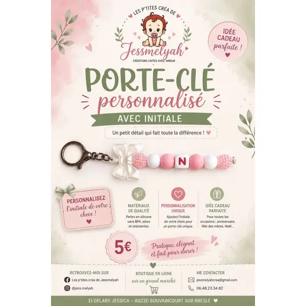Porte clé initiale