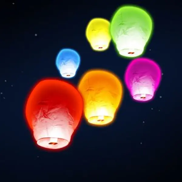 Lanterne volante "ballon" - Vert