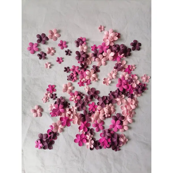 Découpes papier scrap fleurs