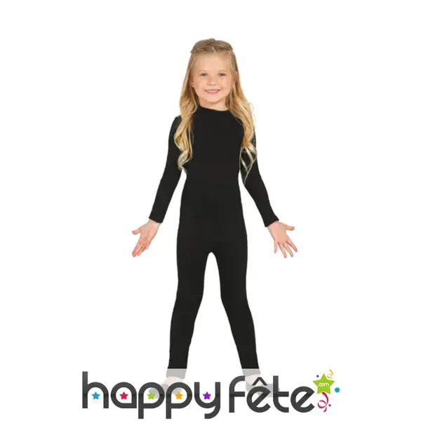 Justaucorps noir pour fille