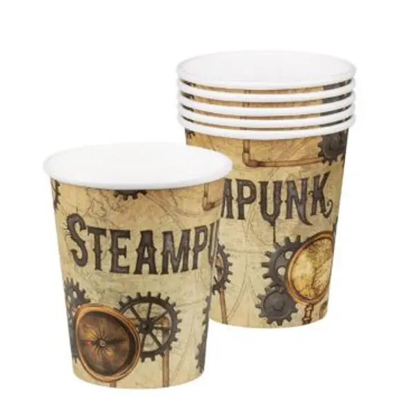 Lot de 6 Gobelets Steampunk - 25 CL