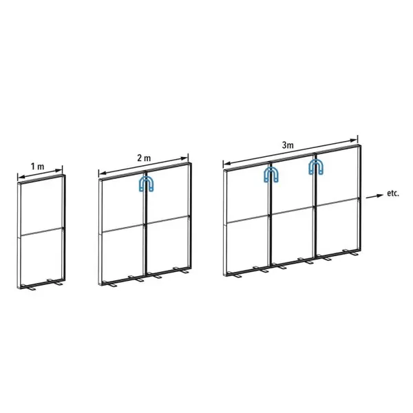 Cadre LED Quick recto-verso