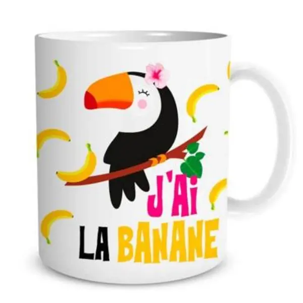 Mug Toucan - J'ai la banane