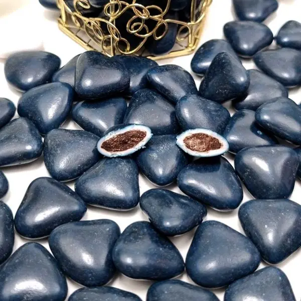 Dragées coeur chocolat marine 1kg