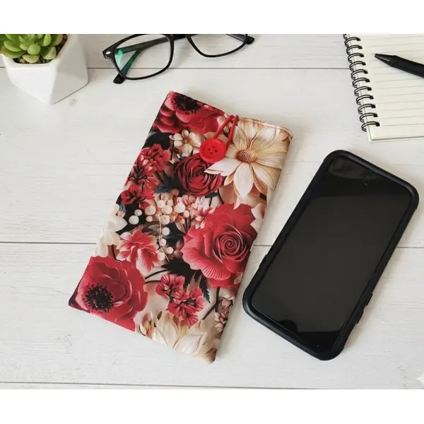 Housse/étui rembourré téléphone portable tissu effet 3d