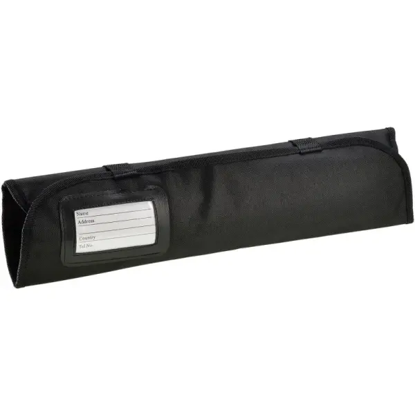 trousse à couteaux 5 pièces en nylon noir