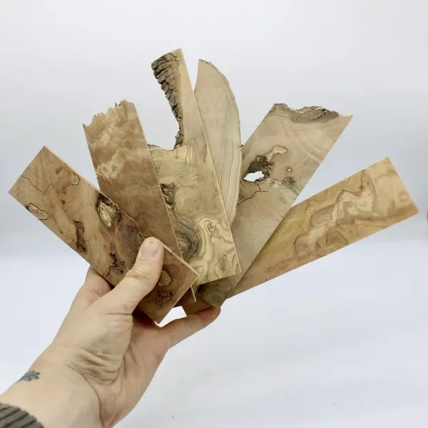 Lot de 20 lamelles de bois en bois précieux