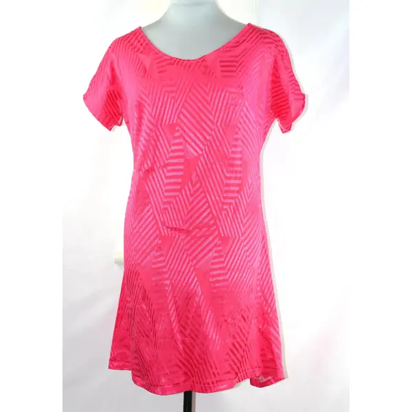 Robe courte dos nu "fuchsia vintage 90s"