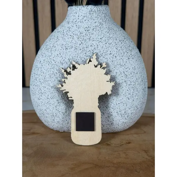 Magnet en bois personnalisé avec carte + enveloppe cadeau - demande surprise parrain marraine - cadeau baptême communion
