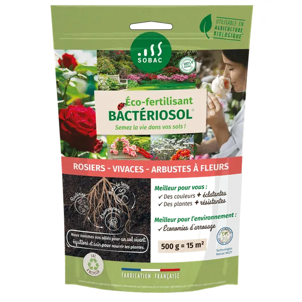 Bactériosol® Rosiers, vivaces, arbustes à fleurs sachet de 500 g