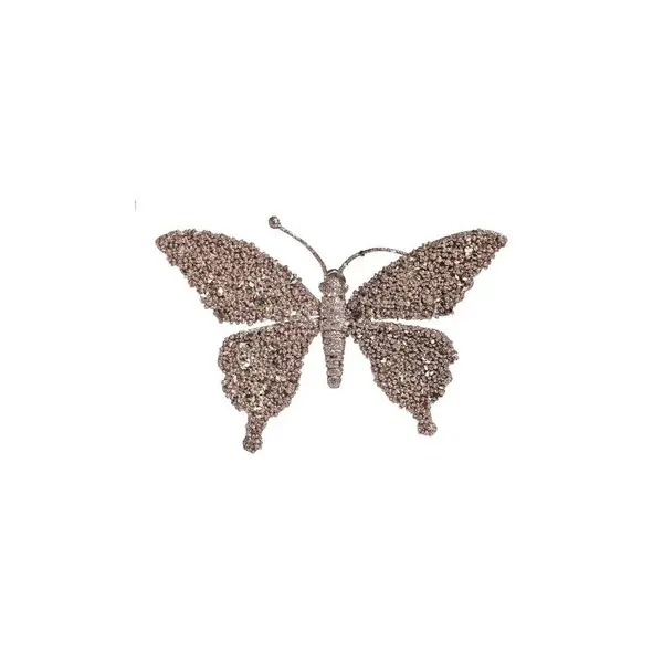Grand papillon doré à clip