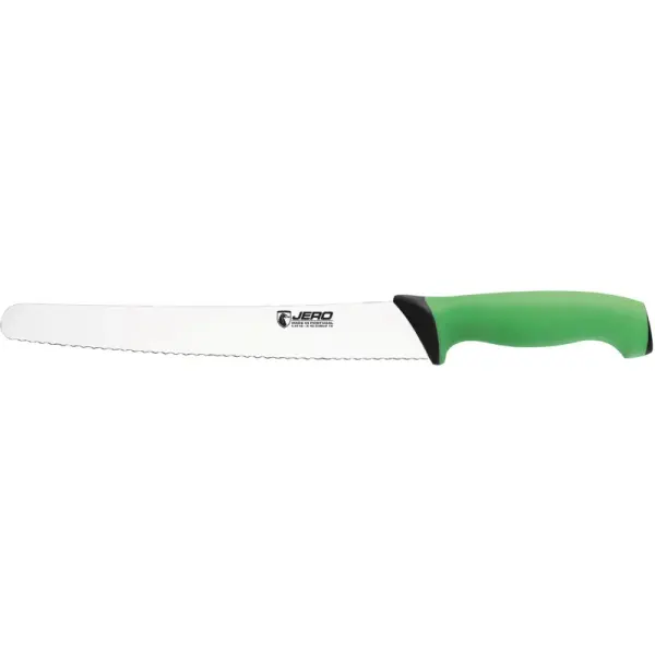 Ecoline couteau à pain manche vert 25 cm
