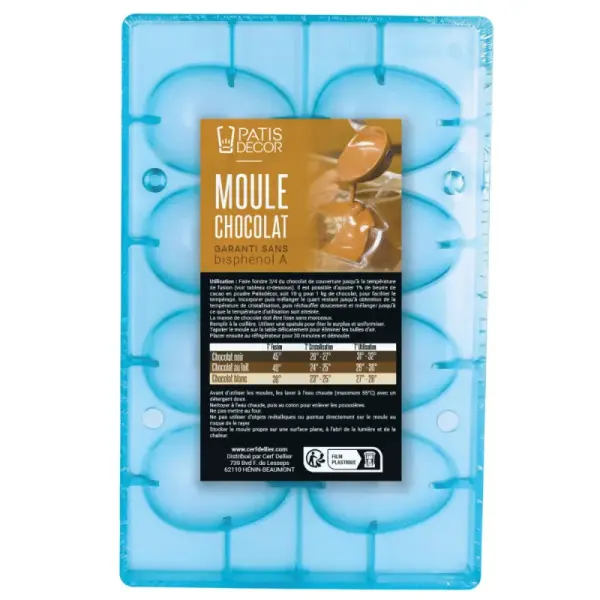 Moule chocolat 8 œufs Patisdécor