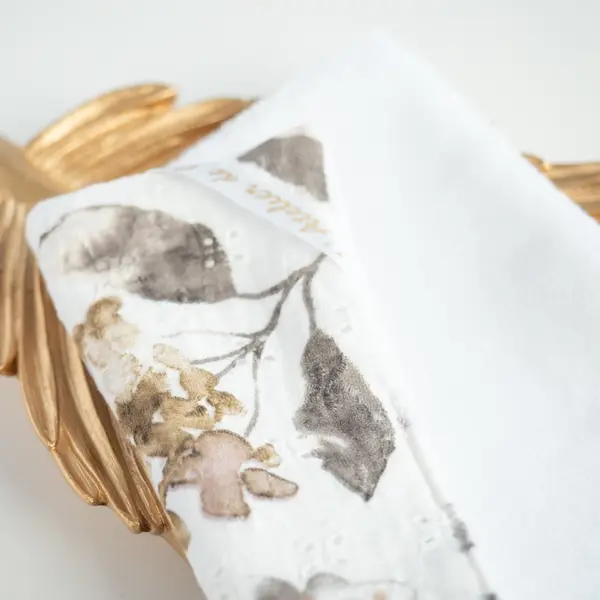 Serviette visage en tissu lila