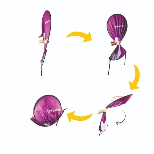 Banderole Pop Out verticale