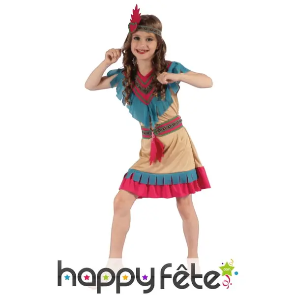 Tenue de petite Indienne colorée pour enfant