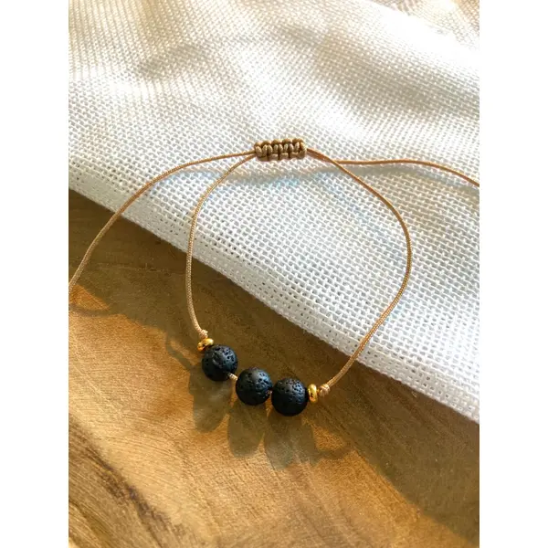 Bracelets corde- pierres naturelles sur fil de jade - ajustables