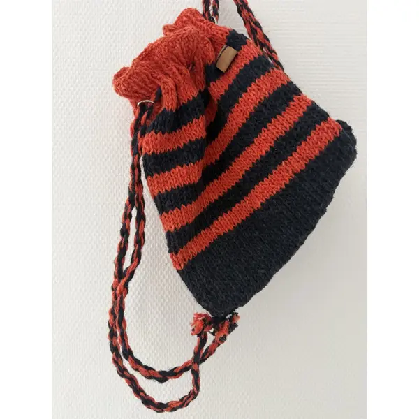Sac à dos enfants "rayures coquelicot"