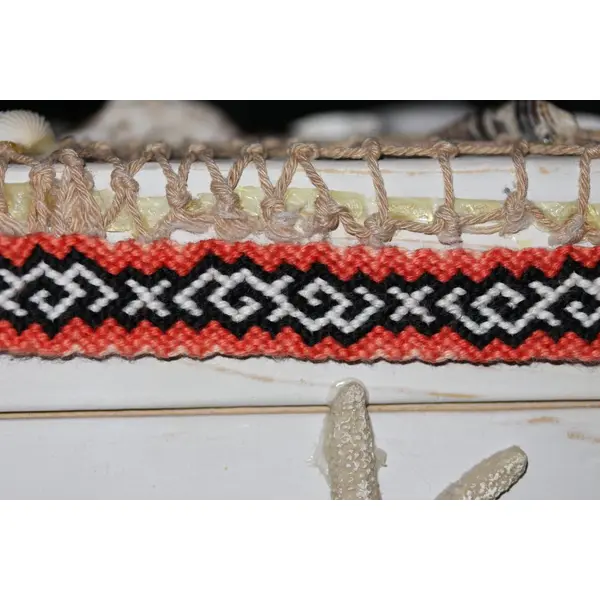 Bracelet brésilien "tourbillons dégradés orange"