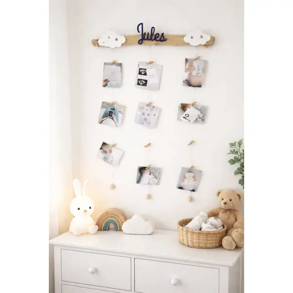 Porte photos bébé, cartes étapes grossesse