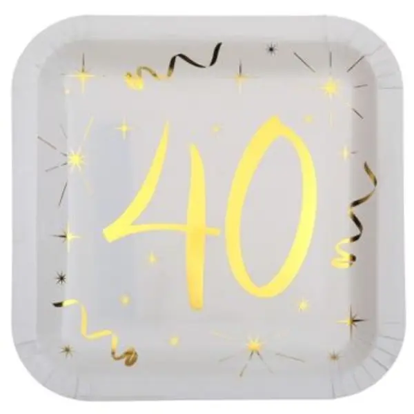 Ballon Anniversaire - Blanc et Or - 70 ans