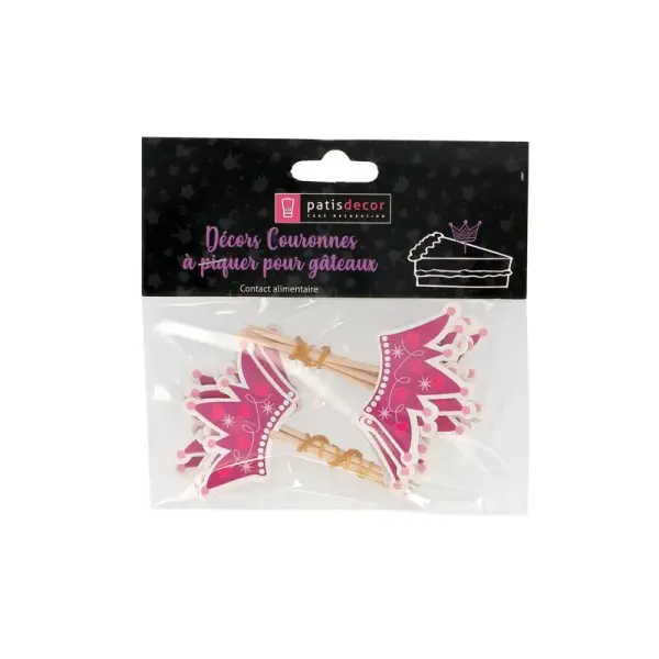 Cupcake Toppers Couronnes de princesses (x 12)