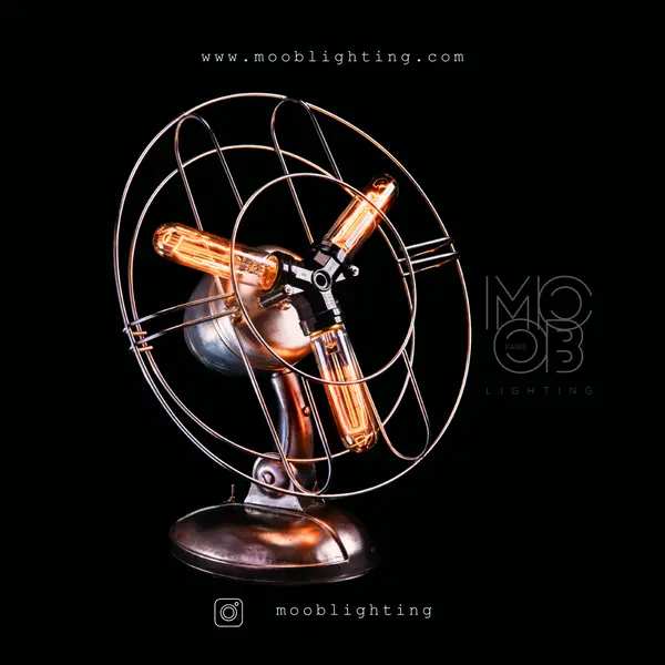 Lampe à poser ventilateur