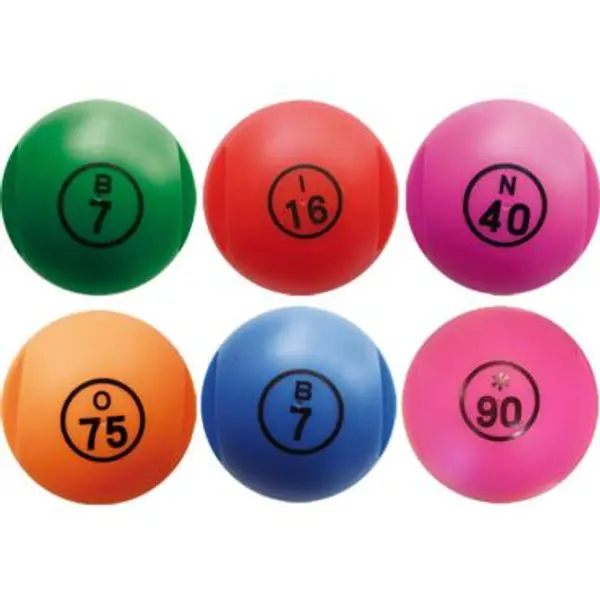 1 Boule de Loto Magnétique Numérotée + 100 Pions - Coloris au choix