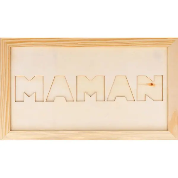 Cadre en bois à décorer Maman
