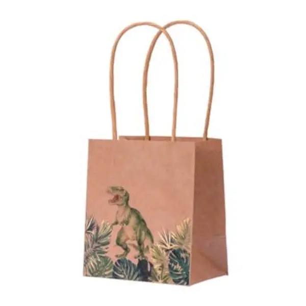 4 Sacs Kraft - Dinosaure