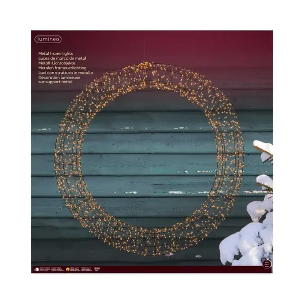 Couronne de Noël lumineuse