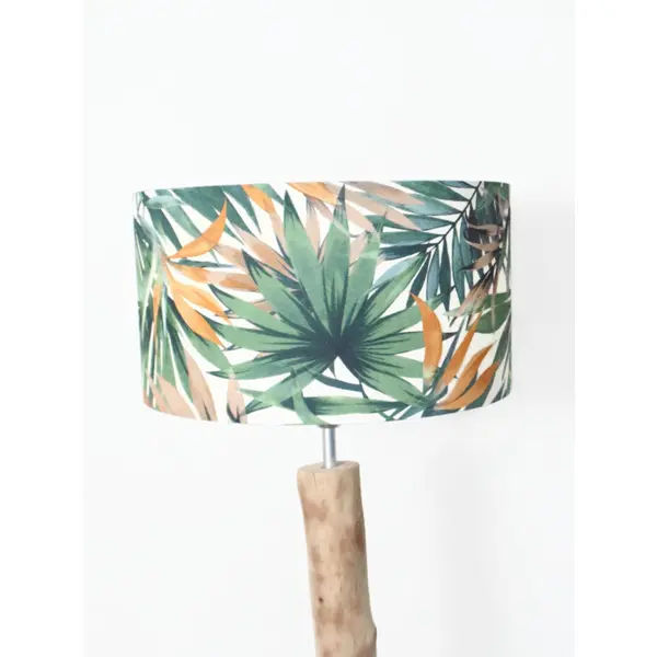 Abat-jour feuilles de palmier exotiques – décoration tropicale chic, luminaire salon chambre, ambiance végétale et dépaysante