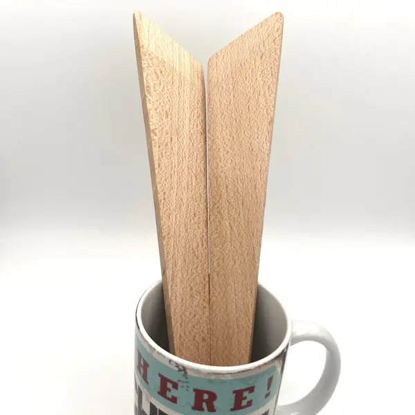 Spatule en bois de hêtre naturel, ustensile de cuisine écologique et durable, pour remuer, racler, gratter, touiller, servir, cadeau