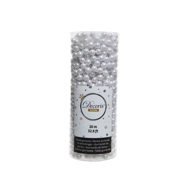 Guirlande en perles blanches