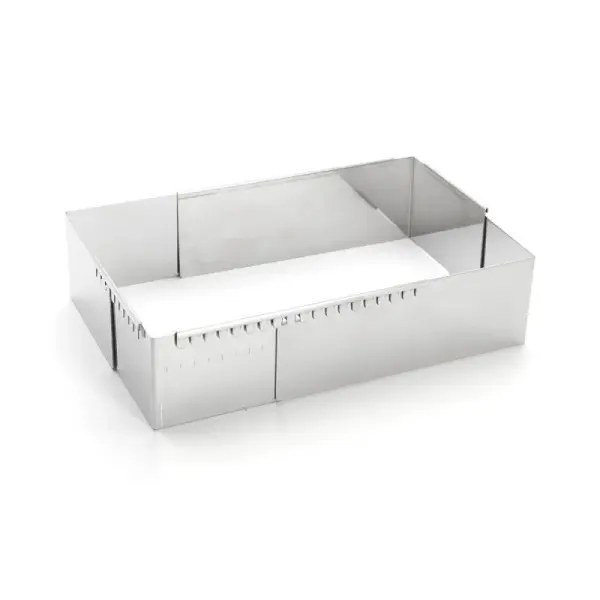 Cadre extensible inox rectangle Hauteur 5cm De Buyer