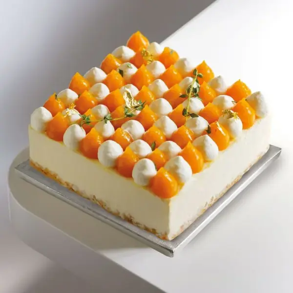 Cake drum carré argenté