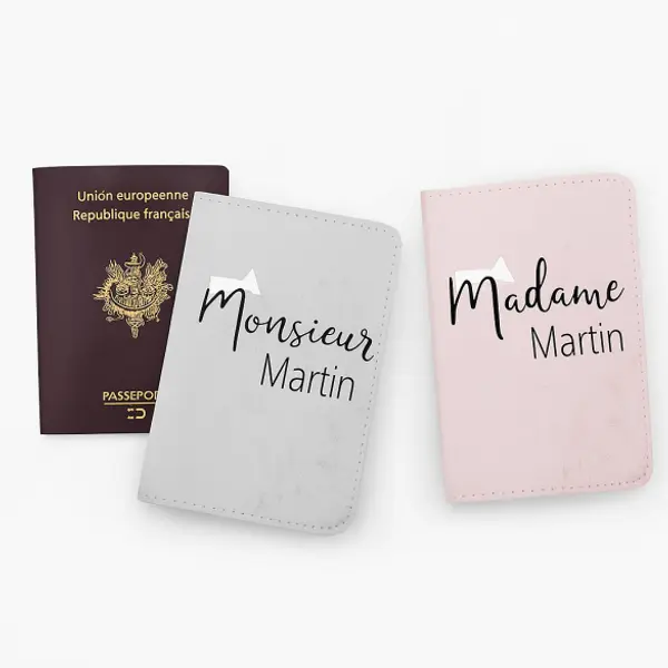 Duo de protèges passeports personnalisables | Etoiles