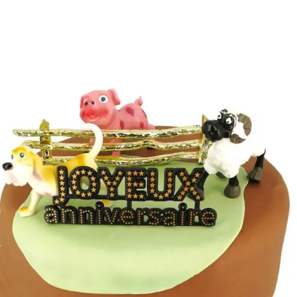 Kit décor Gâteau Animaux de la ferme