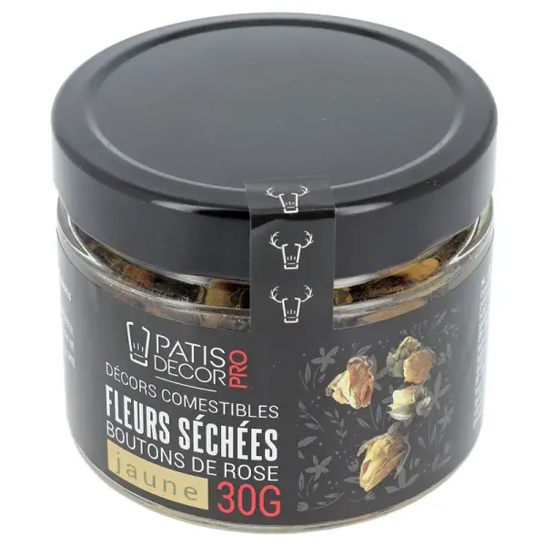 Fleurs séchées de roses jaunes 30 g - DDM 12/26