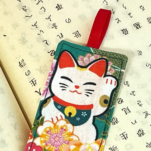 Marque-pages en tissu petit chat