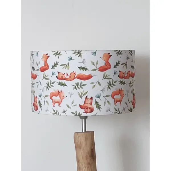 Abat-jour enfant renards – chambre bébé & enfant, déco forêt nature, bohème scandinave, cadeau naissance