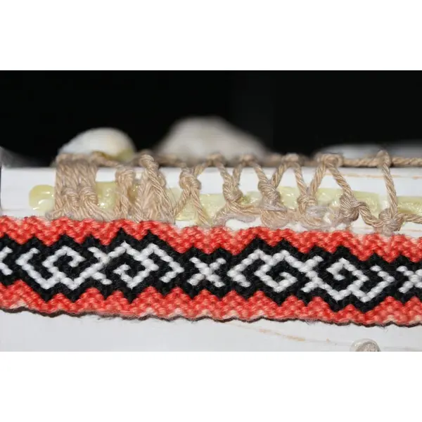 Bracelet brésilien "tourbillons dégradés orange"